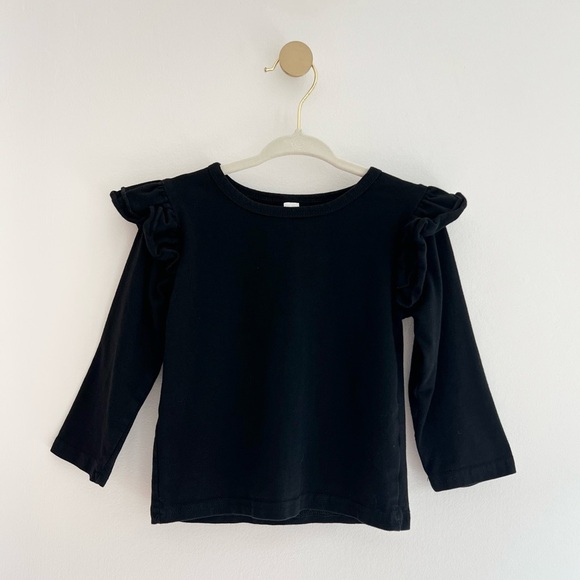 Buffalo Red & Black Plaid Jumper Dress with Black Long Sleeve Top SET - Girls 2T - Picture 3 of 5